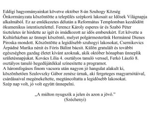 2016.10.08. Idősek estje​